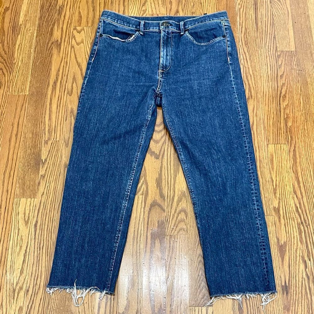 Rag & Bone Fringe Capri Jeans. Size 31. Color: Dark Paz.